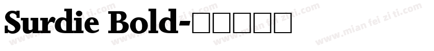 Surdie Bold字体转换